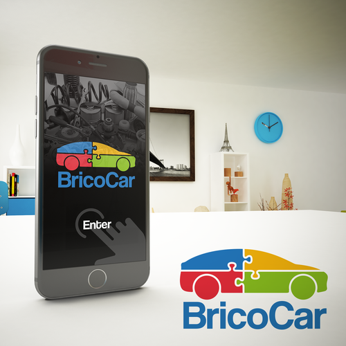 "BRICOCAR ha bisogno di un logo unico!" ganador Logotipos