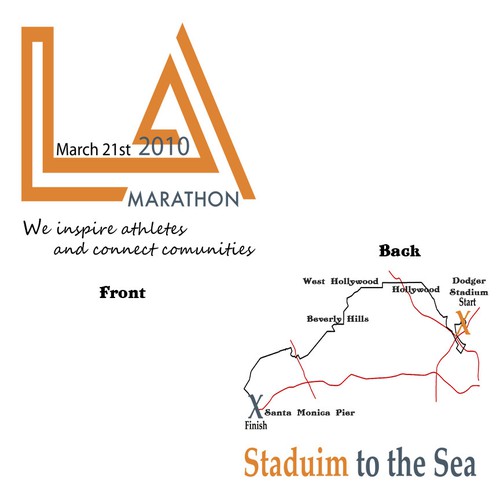 LA Marathon Design Competition Design por Becky Callens
