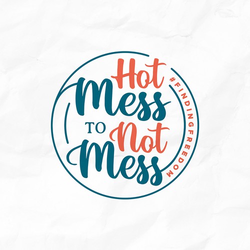 Hot Mess to Not Mess logo for women struggling with identity issues-ontwerp door bbsharkart&designs