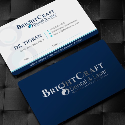 Modern Dental and Medical SPA business card Design réalisé par IK_Designs