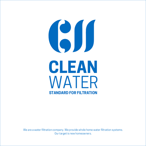 Simple Clean Logo for Water Filtration Company Design by desh_sign