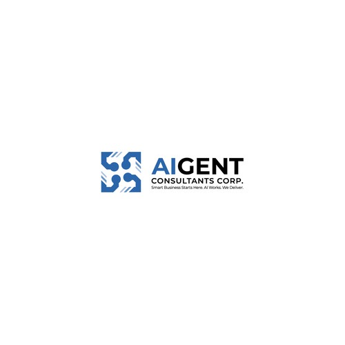 AI Agent Company: Appealing to small to medium sized businesses. Design by oakbrand™