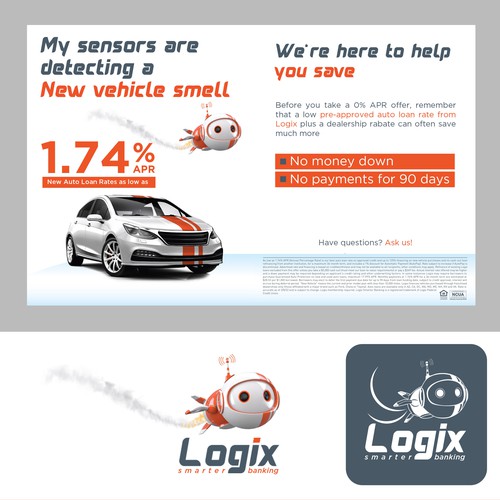 Custom font for Logix Federal Credit Union Mascot Design by 99.Designer ❤︎