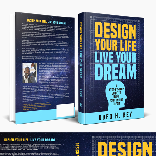 Design a book cover that will turn doubters into dream chasers. Design by Hisna