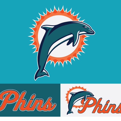 99designs community contest: Help the Miami Dolphins NFL team re-design its logo! Design réalisé par TheLarrikin