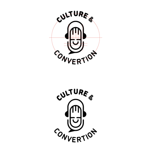 Podcast Logo for a Fun Business Podcast Intersecting Company Culture & Marketing Design by Nicusor Duman