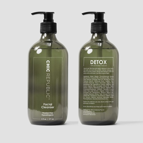 Cool Edgy Label for Face Wash Design por gihonstudio