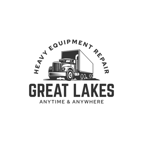 Creative design for heavy equipment repair in the state of Michigan Design by Ion-Art