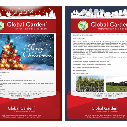 Global Garden newsletter redesign Design by alfico