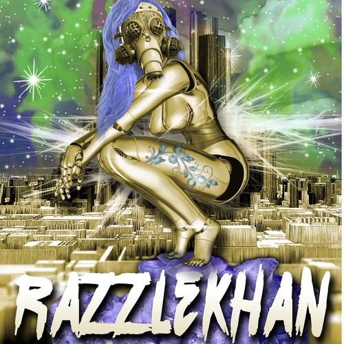 Design a weird, creative poster for a female rapper Design by GloriaSánchezArtist