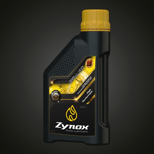 auto lubricant label design | strong , modern and powerful Design by Windmill Designer™