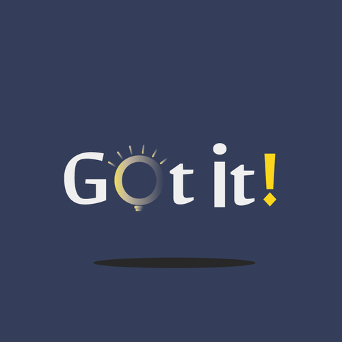 Logo design for "got it!", a top 10 app in App Store! Design by bosha