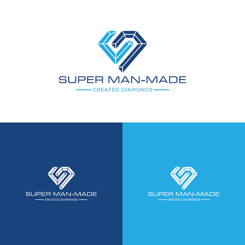 Strong & Simple design for our Super Man-Made Created Diamonds Design by ♛ clever studio ♛