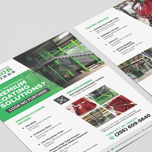 We are a new powder coating company needing to stand out from the rest. Design by Alphabet ♥