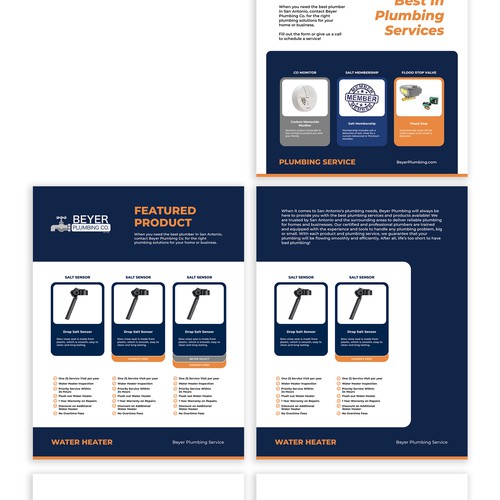 Plumbing Service/Product Catalog Design von Hisna