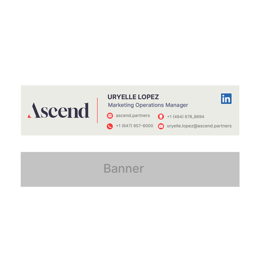 Ascend Partners New Branded Email Signature Design by Ganesh Anvekar