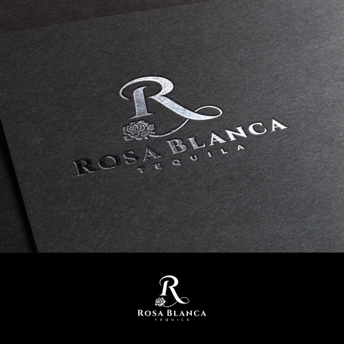 Tequila! A brand a logo that is made with LOVE for a new Tequila Company - ROSA BLANCA Design by crapit