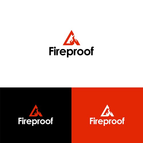 isometric fire logo Design by keoart
