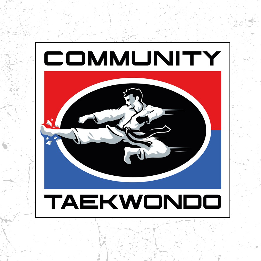 Taekwondo logo with the title 'Bold Logo Redesign'