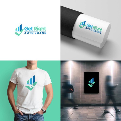 Get Right Auto Loans Logo Design by pixelamazers