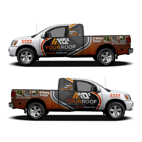 10xYourRoof - truck wrap Design by ATJEH™