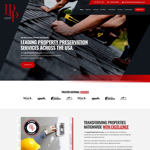 Design a Modern Property Preservation Website Company Design by keilaMaria