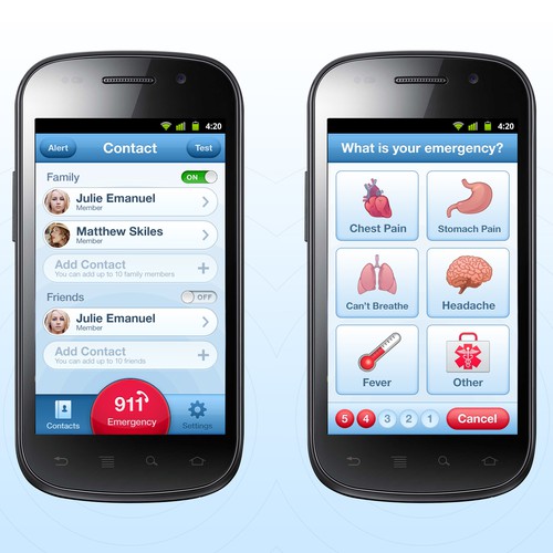Emergency Response App looking for a great Android Design!!! Diseño de Serhii Bykov