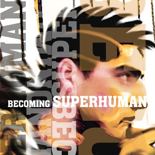 "Becoming Superhuman" Book Cover Diseño de vio.dragomir
