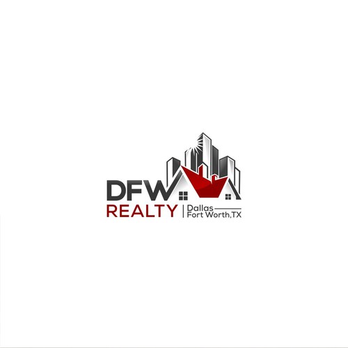 Real Estate Brokerage Logo for DFW Realty (DFW - Dallas-Fort Worth, TX) Design by wali99