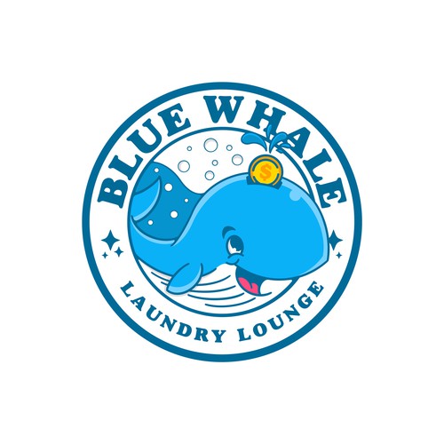 Unleash Your Creativity, Logo Design for "Blue Whale Laundry Lounge" Design by Riza S