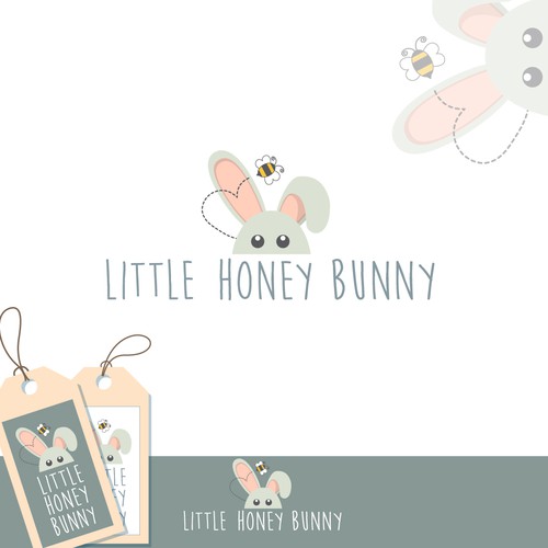 Create a fun logo for baby clothing line little honey bunny Design by annalisa_furia