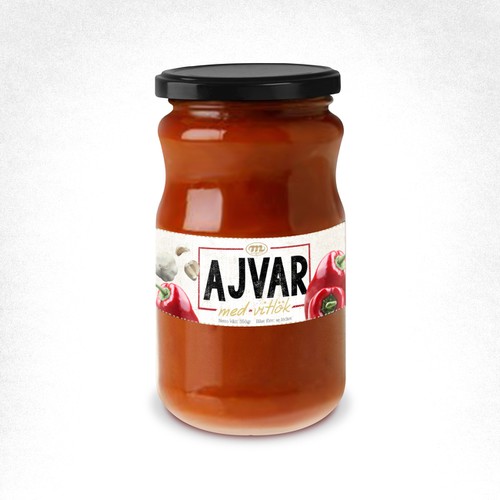 Label production for Ajvar Design by Lucky Pen