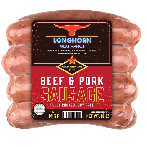 Smoked Sausage Label Design by Manthanshah