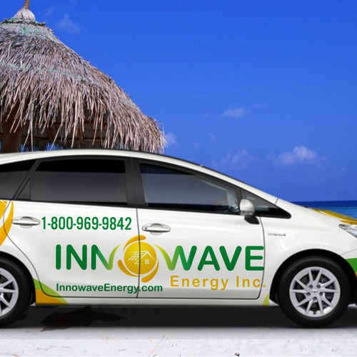 Create a capturing truck/car wrap for a Solar Installer on the Caribbean! Design by TANSA ART