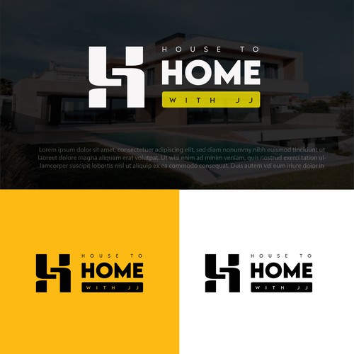 コンペ「"House to Home with JJ" REAL ESTATE AGENT LOGO!!」のデザイン by Farjana_Shilaさん 