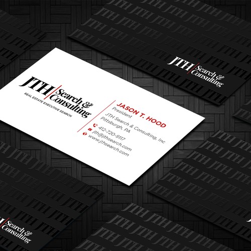 Business Card Design for Executive Search Firm Design by Taaiebah