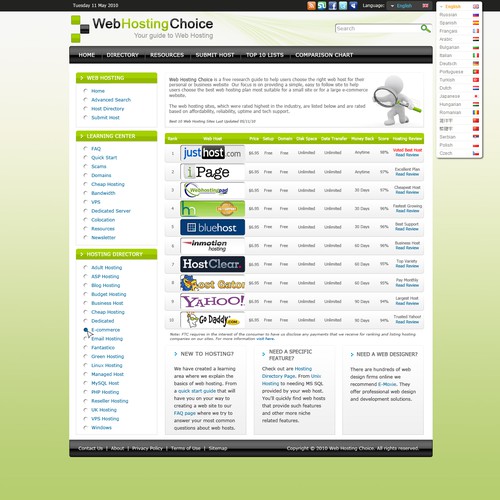 Redesign WebHostingChoice.com Design by Alison Makin