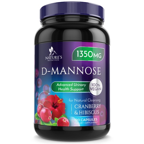 Colorful D-Mannose Design Needed for Nature's Nutrition Design by Wfemme