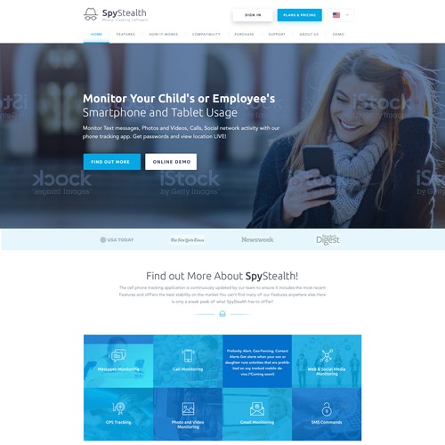SpyStealth.com Needs Mind-blowing New Web Design Design by Bright_Designer
