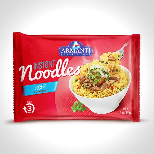 New Armanti Instant Noodles Design réalisé par tomdesign.org