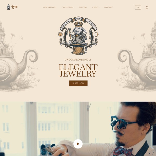 Luxury Jewelry Website – RABBIT IN THE HAT
