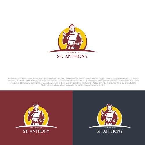 Create engaging new logo for the Catholic Shrine of St. Anthony Design by PinkPanda12