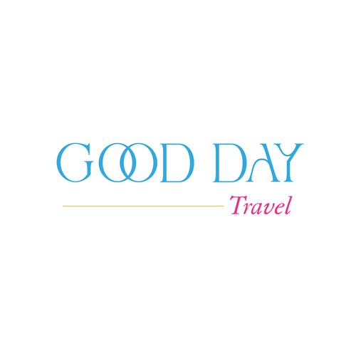 Luxury universal travel logo for marketing travel to brides, families, and premium travelers. Design by Monika_B