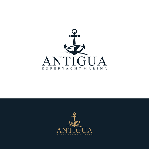 Logo for Antigua Superyacht Marina Design by Kuroi yuki