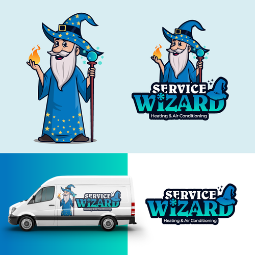 Service Wizard Logo Design by Luel