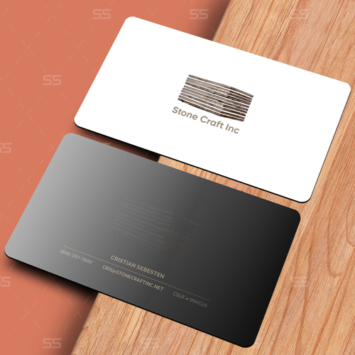 Design Business Card - Stone Craft por SahaSrabon