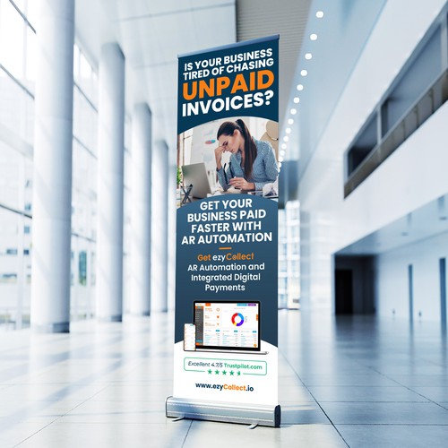 B2B Saas Pull Up Banner for Trade Show Design by icon89GraPhicDeSign