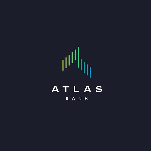 Logo for Atlas Online Bank. Design by D_Aart