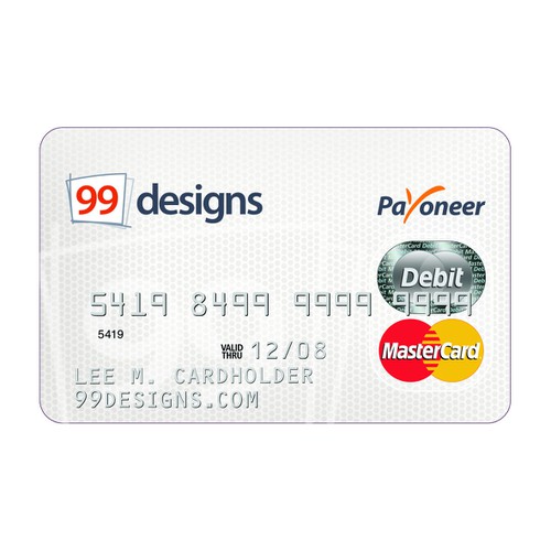 Prepaid 99designs MasterCard® (powered by Payoneer) Design by JIGM