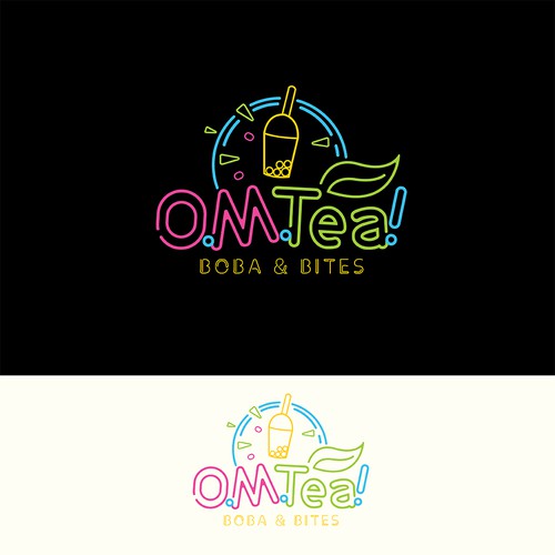 Design eye catching logo for bubble tea shop. Design by GKeso_Designs